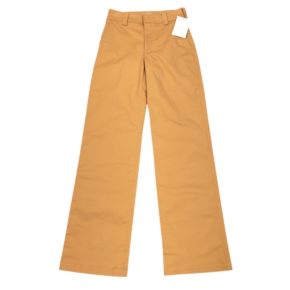 A.L.C. Lawrence Wide Leg Trouser Pants Women's Size 00 Brown 33" Inseam $350